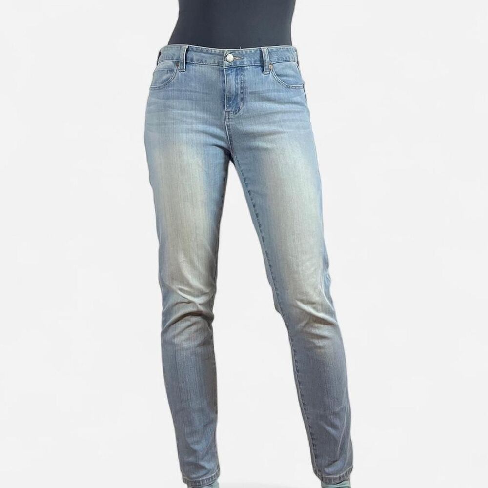 Liverpool-los-angeles Women's Blue and White Jeans